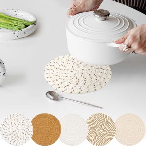Heat Resistant Pot Holder Mats Set for Hot Dishes