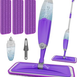 Spray Mop for Floor Cleaning with 3 Microfiber Pads