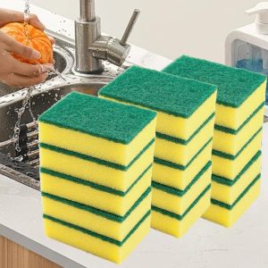 Kitchen Cleaning Sponges 15 Pack Dual-Sided Dish Scrubbing Sponges