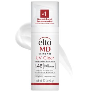 EltaMD UV Clear Face Sunscreen SPF 46 – Oil-Free Zinc Oxide Sunscreen with Niacinamide