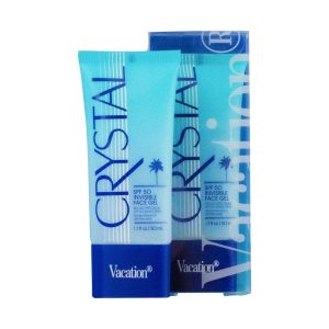 Vacation Crystal SPF 50 Invisible Face Gel Sunscreen – Lightweight Clear Gel