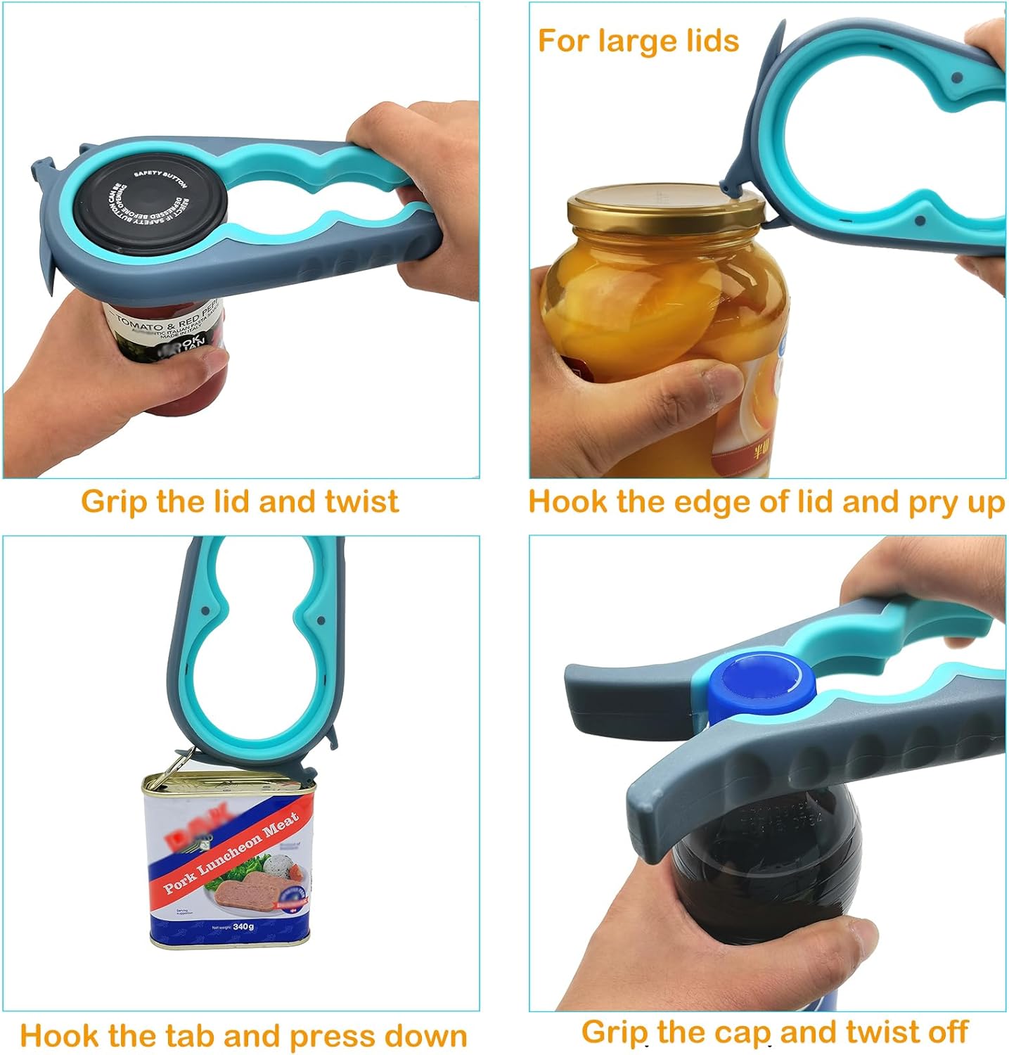 Multi-Function Jar Opener Bottle Opener for Kitchen - Image 3