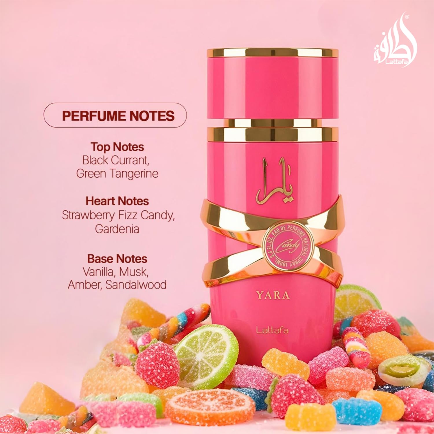 Lattafa Yara Candy Eau de Parfum for Women 100ml - Image 3